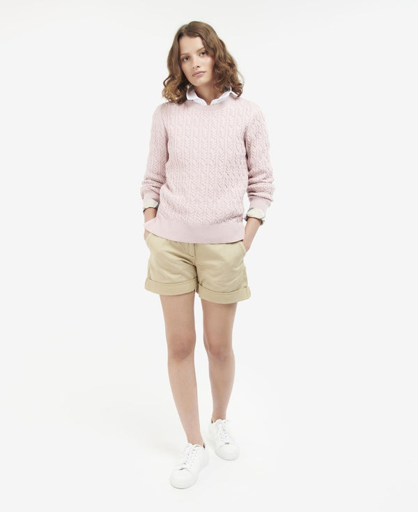 MAGLIONE DONNA HAMPTON KNIT PINK - BARBOUR