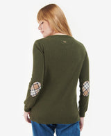 MAGLIONE PENDLE CREW KNIT WARM OLIVE ROSEWOOD - BARBOUR