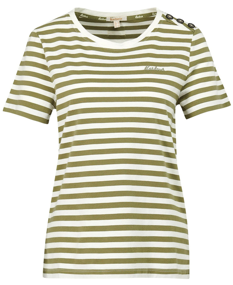 T-SHIRT DONNA FERRYSIDE TOP OLIVE TREE - BARBOUR