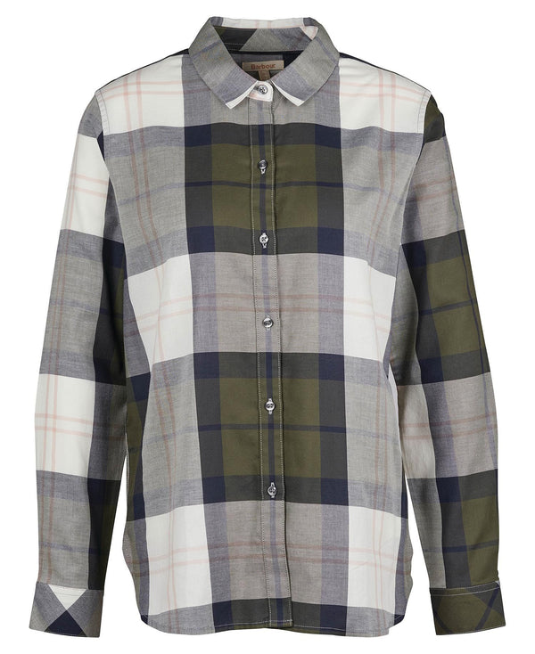 CAMICIA MOORLAND SHIRT OLIVE CHECK - BARBOUR