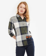 CAMICIA MOORLAND SHIRT OLIVE CHECK - BARBOUR