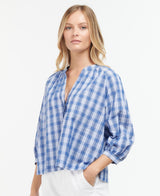 CAMICIA DONNA RENFEW TOP BLUEBELL CHECK - BARBOUR