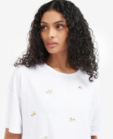 T-SHIRT DONNA NAHLA TEE WHITE - BARBOUR
