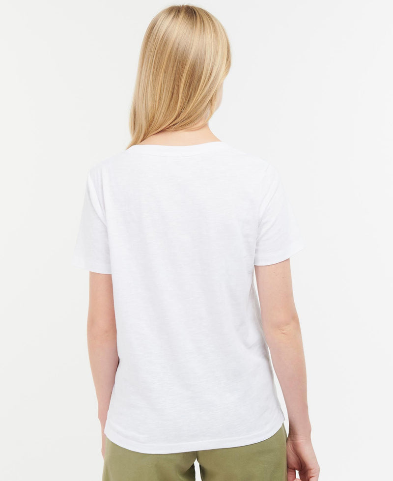 T-SHIRT DONNA CORALINE WHITE - BARBOUR