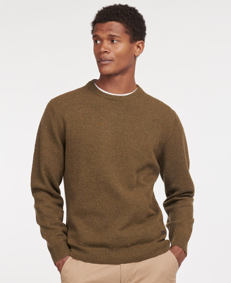 MAGLIONE ESSENTIAL PATCH CREW WILLOW GREEN - BARBOUR