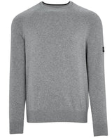 MAGLIONE COTTON CREW KNIT ANTHRACITE MARL - BARBOUR INTERNATIONAL