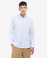 CAMICIA UOMO STRIPED OXTOWN TAILORED SHIRT SKY BLU - BARBOUR