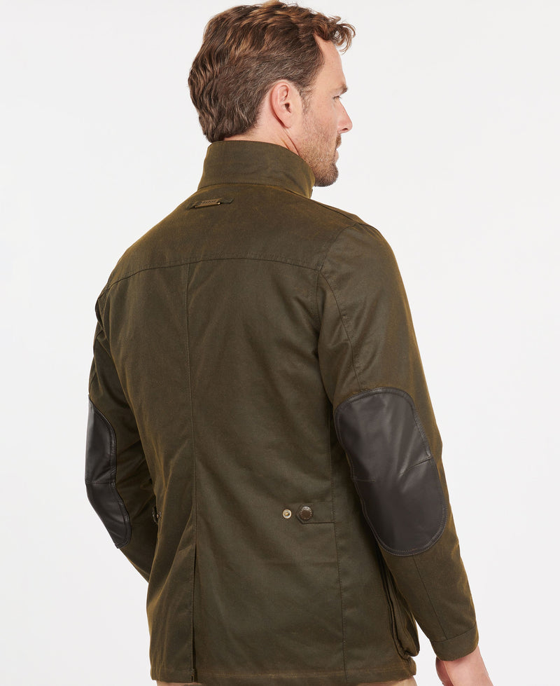 GIACCA OGSTON WAX JACKET OLIVE - BARBOUR