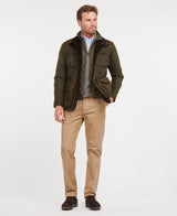 GIACCA OGSTON WAX JACKET OLIVE - BARBOUR