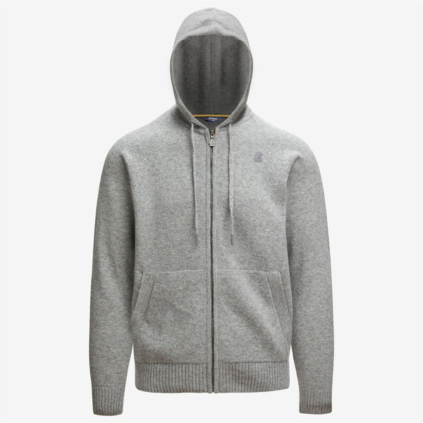 MAGLIONE ZIP MARCY LAMBSWOOL GREY MD STEEL - K-WAY