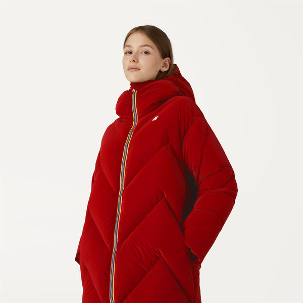 GIACCA SIDOINEL HEAVY QUILTED RED DK - K-WAY