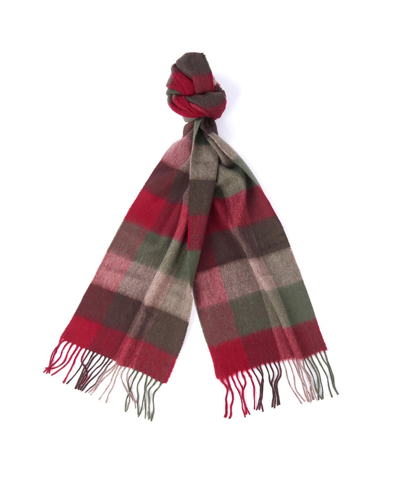 SCIARPA LARGE TATTERSALL SCARF GREEN - BARBOUR